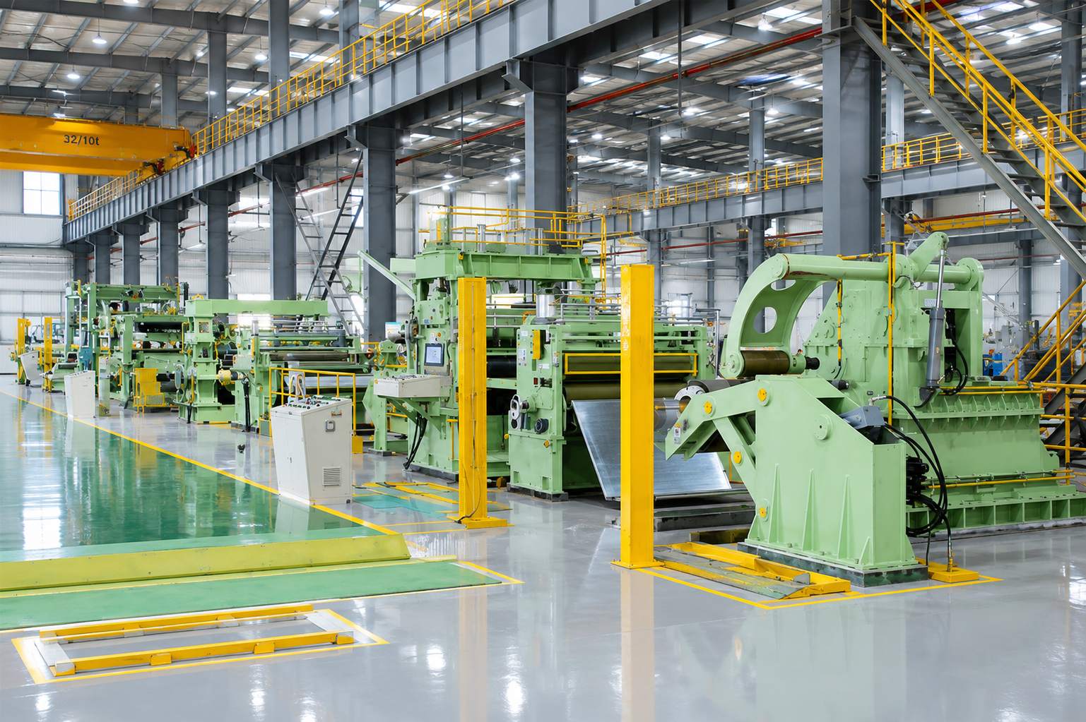 Línea de corte de chapas de precisión para el tratamiento de metales decor